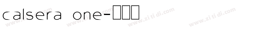calsera one字体转换